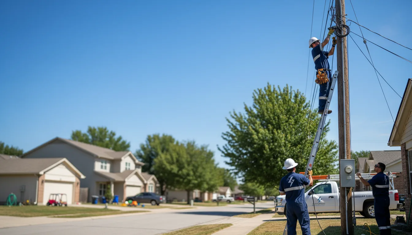 Residential electrician providing installation services in Thatcher, ID